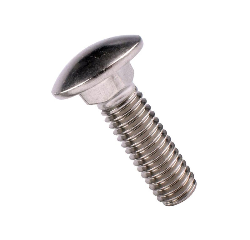 VAMUOEFL1/4-20 x 5/8" Carriage Bolts Screws, 18-8 Stainless Steel 304, Round Head, Square Neck, UNC Fully Machine Coarse Threaded,20Pcs - Image 5
